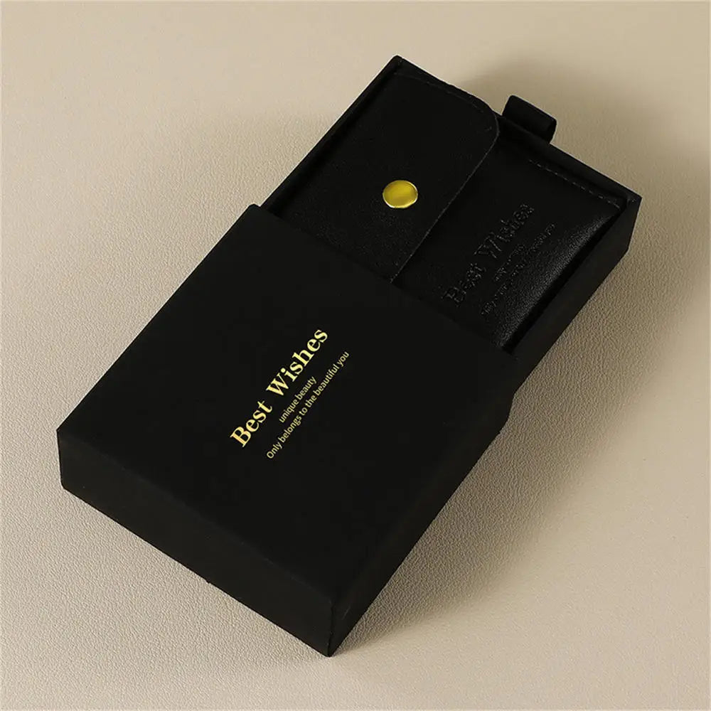 2Pcs Paper Jewelry Box PU Packaging Bag Set Necklace Bracelet Earrings Storage Gift Box High-end Jewelry Organizer Case Joyero - AMULET RING STORE