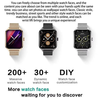 New Smart Watch Heart Rate Blood Oxygen Health Monitoring Bluetooth Call Bracelet Men Women Waterproof Sports Tracker Watches - AMULET RING STORE