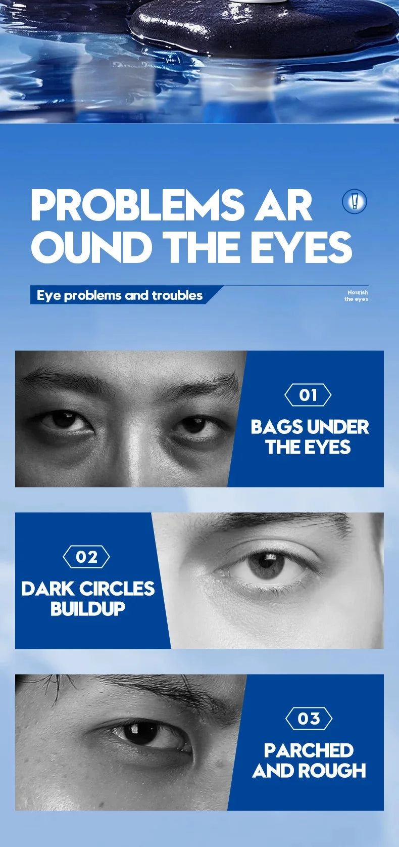 Instant Eye Bag Remove Eye Cream Anti Fat Particles Dark Circles Puffiness Fade Fine Lines Lift Brighten Korean Beauty Eye Care - AMULET RING STORE