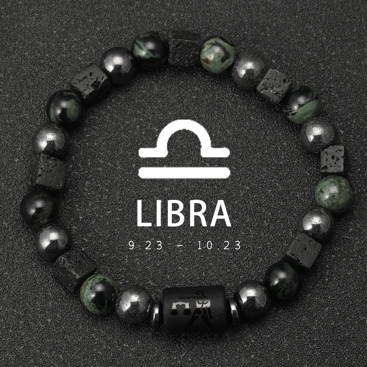 12 Zodiac Signs Natural Stone Bracelets Taurus Cancer Virgo Pisces Bracelets Ladies Men Couples Gift Bracelet aquarius