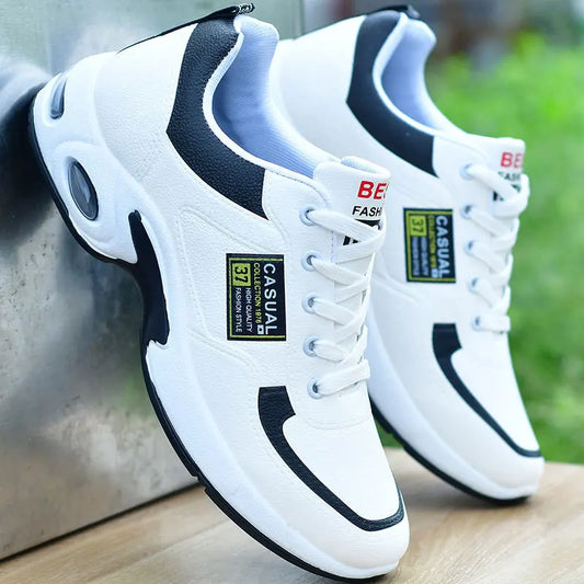 2025 new spring trend sports men's shoes Lace-up thick sole casual breathable fashion shoes Large size Wear skid resistance - AMULET RING STORE