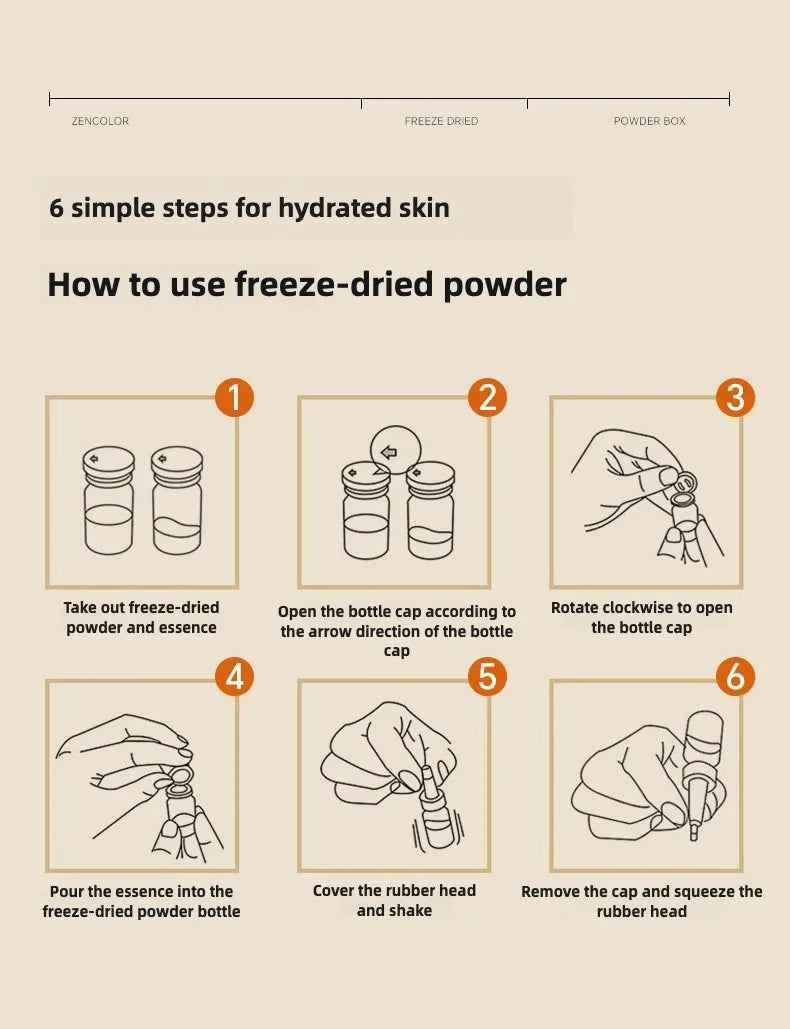 10pcs Pro-Xylane Anti-Wrinkle Lyophilized Serum  High Concentration Anti-Aging Firming Face Essence for Deep Wrinkles