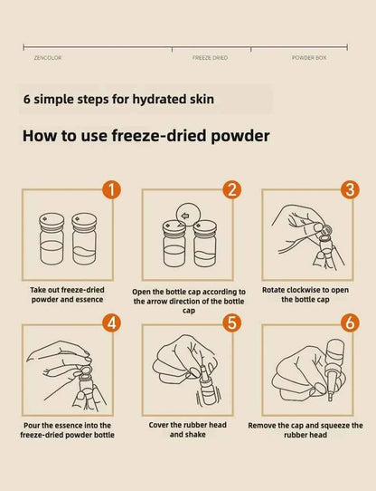 10pcs Pro-Xylane Anti-Wrinkle Lyophilized Serum  High Concentration Anti-Aging Firming Face Essence for Deep Wrinkles