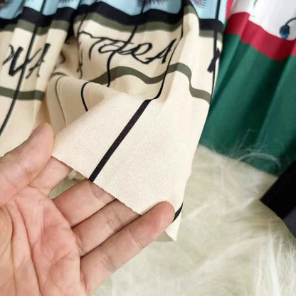 Autumn Skirts Womens New Vintage Floral Print Pleated Skirt Elastic High Waist Casual Midi Skirt Women Clothes Jupe