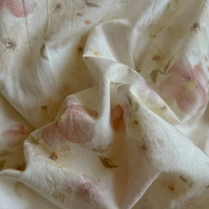 Washed Cotton Duvet Cover Sets Single/Queen/king Flower Printed Bedding Set Princess Style e housse de couette 220x240 with Lace - AMULET RING STORE