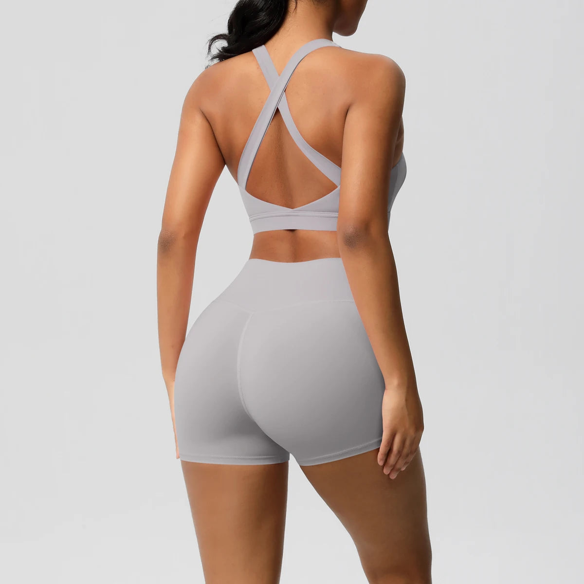 2PCS Yoga Set Nude Feeling Workout Sets Women Tracksuit Gym Push Up Fitness Running Workout Sportwear Sport Bra Leggings Suit