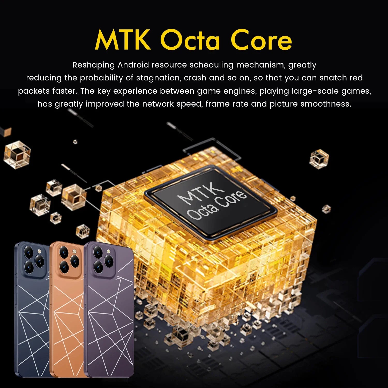 Global Version I16 Pro Max Smartphone Android,6.8'',12GB RAM 512GB ROM,Dual SIM,Mobile phones,Google Play Store,24+48MP,6800mAh - AMULET RING STORE