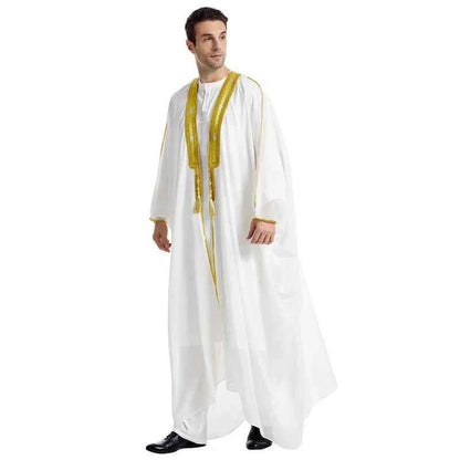 Eid Ramadan Islamic Clothing Men Kaftan Moroccan Kebaya Open Muslim Kimono Turkey Abaya East National Costume For Prayer Clothes