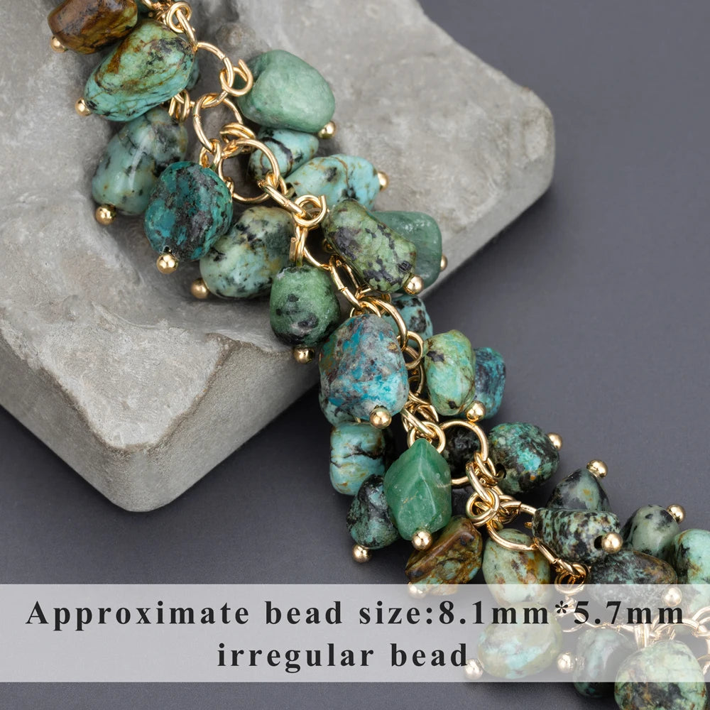 GUFEATHER M987,jewelry accessories,pass REACH,nickel free,18k gold plated,copper,natural stone,diy chain,jewelry making,10cm/lot - AMULET RING STORE