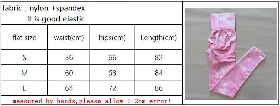 Women Tiedye Scrunch Seamless Leggings High Waist Yoga Training Leggins Workout Sports Gym Runing Joggers - AMULET RING STORE