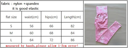 Women Tiedye Scrunch Seamless Leggings High Waist Yoga Training Leggins Workout Sports Gym Runing Joggers - AMULET RING STORE