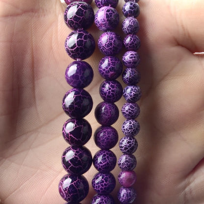 45 Styles Natural Stone Beads Amethyst Purple Jades Agate Crystal Glass Beads Jewelry Making Findings DIY Bracelet Accessories - AMULET RING STORE