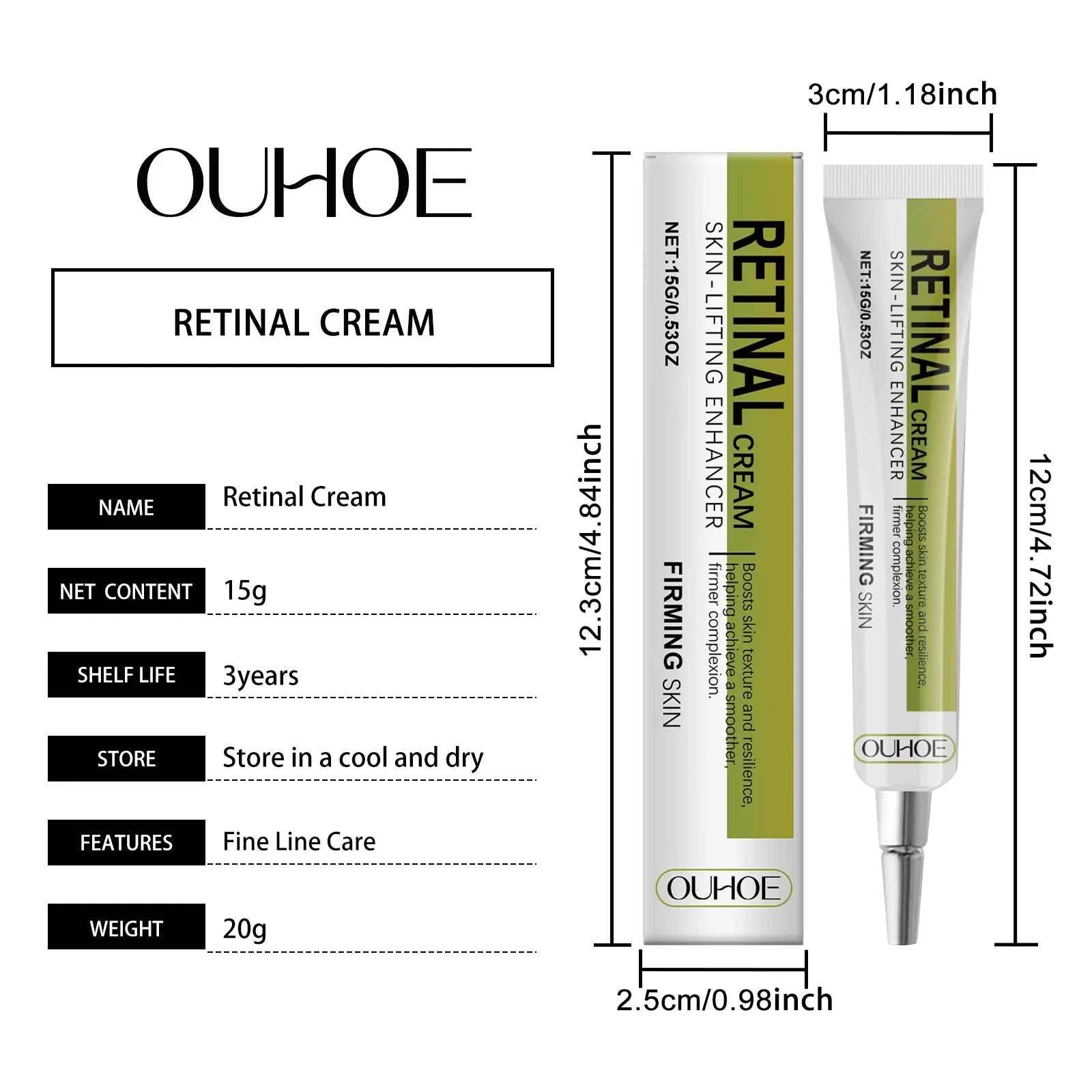 Retinol Cream Smoothing Wrinkle Firming Hydrating Barrier Support Radiant Fade Fine Lines Moisturizing Tightening Face Cream