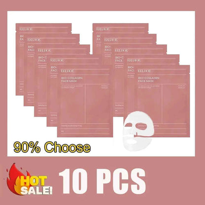 Deep Hydrating Bio Collagen Face Mask Overnight Moisturizer Pore Minimizing Refreshing Brightening Skin Care