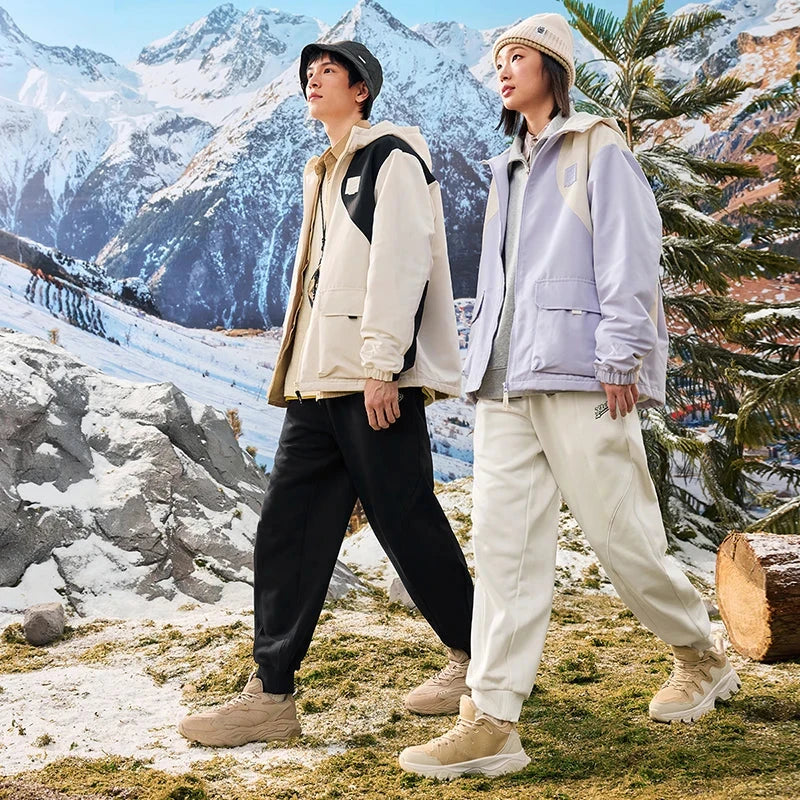 Xtep Trousers For Men And Women 2024 Winter Knitting Loose Exercise Sweatpants Casual Trendy Warm Soft Bottoms 876427630125