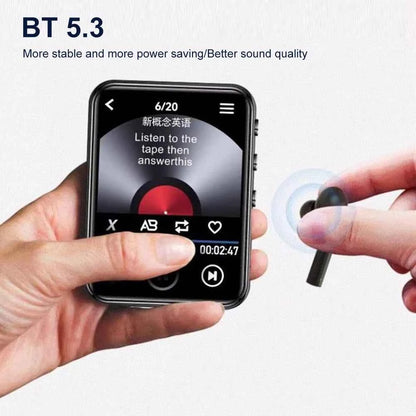 MP3 MP4 Player HiFi MP4 Walkman with Speaker Bluetooth-Compatible Portable MP3 Player Support FM Radio Recording E-Book