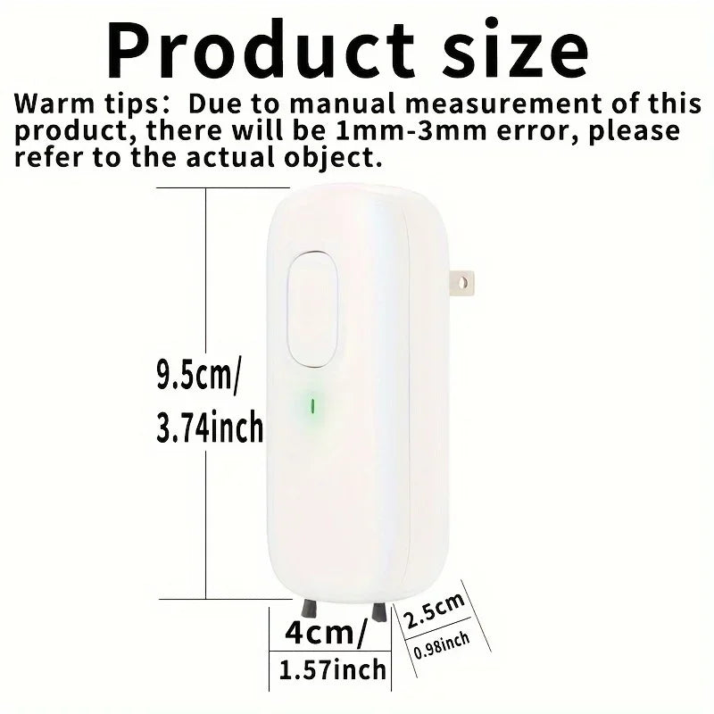 Negative Ion Purifier Purifier plug for home use to remove smoke and toilet odors Suitable for Bathroom Kitchen - AMULET RING STORE
