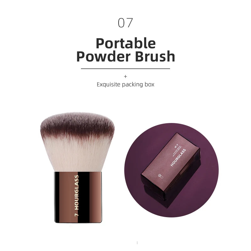Hourglass Makeup Brushes Powder Foundation Concealer Blusher Bronzer Eye Shadow Eyebrow Eyeliner Sculpting Brush - AMULET RING STORE