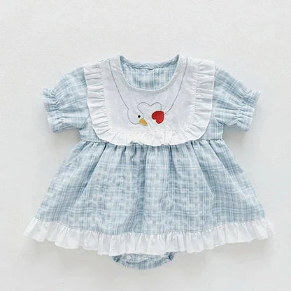 2024 New Summer Toddler Baby Girls Jumpsuit Sleeveless Cotton Solid Color Newborn Baby Girls Romper 0-24M Children Clothes - AMULET RING STORE
