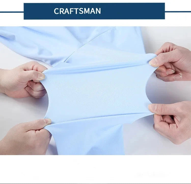 High Quality Summer Business Shirts For Men Short Sleeve Button Wrinkle Free Elasticity Social Black Office Dress Shirts US Size