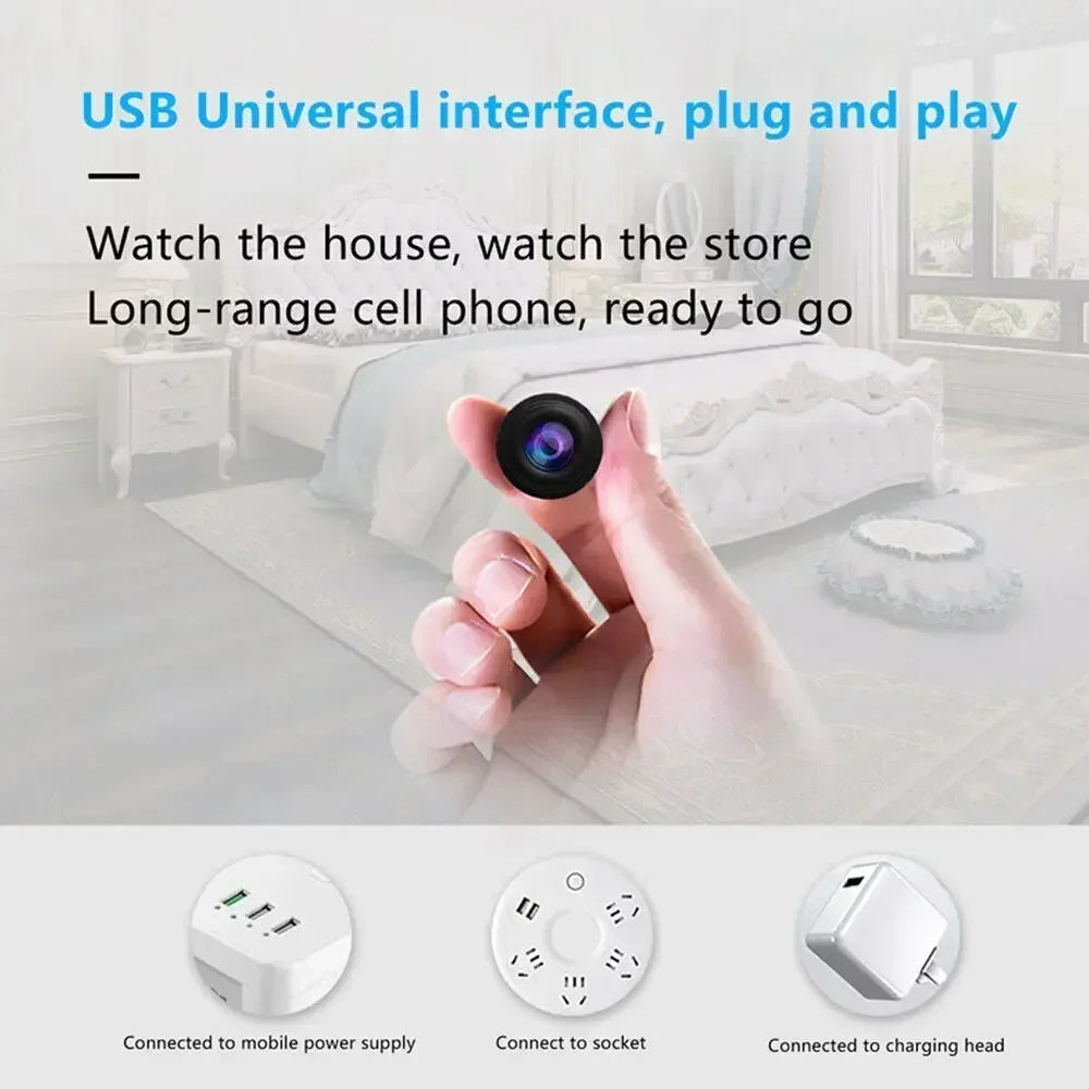 1080P Wireless Wifi Camera Mini Small Night Vision Video Recorder Smart Home Motion Security Detection Surveillance IP Spy Cam - AMULET RING STORE