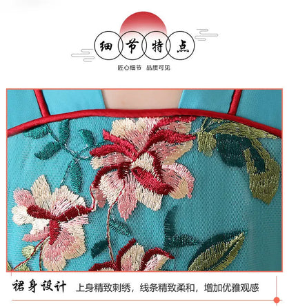 Summer Girls' Hanfu Dress Princess Costume Children's Dresses Kids Vintage Party Baby Girl Dress Cosplay Girls Clothes Vestidos