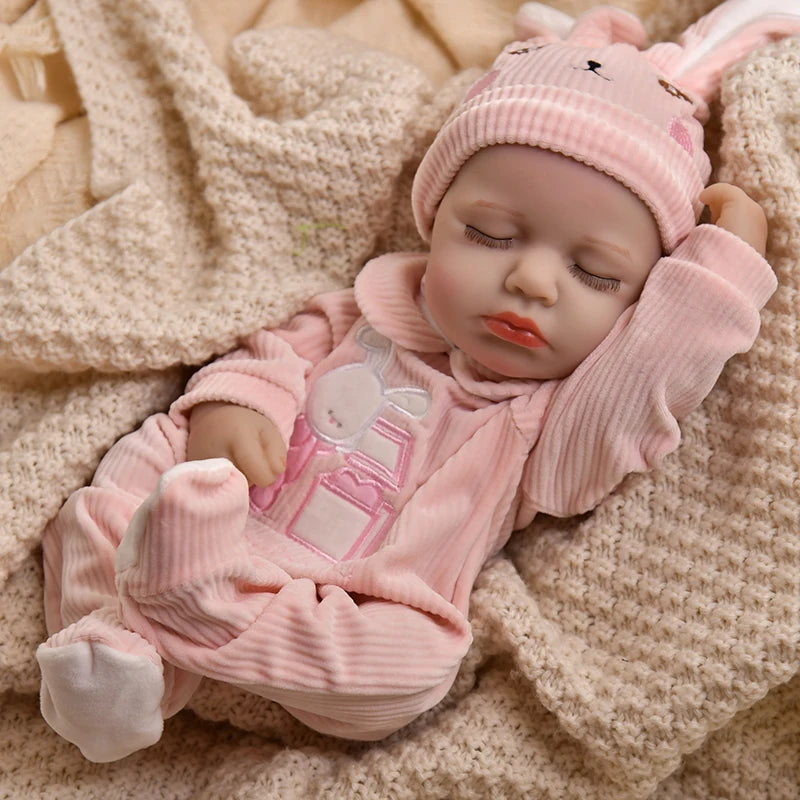 16 Inch 40cm Loulou Full Body Soft Vinyl Girl Reborn Baby Doll Lifelike Bebe Reborn Doll Toys Realistic Baby Doll Toys
