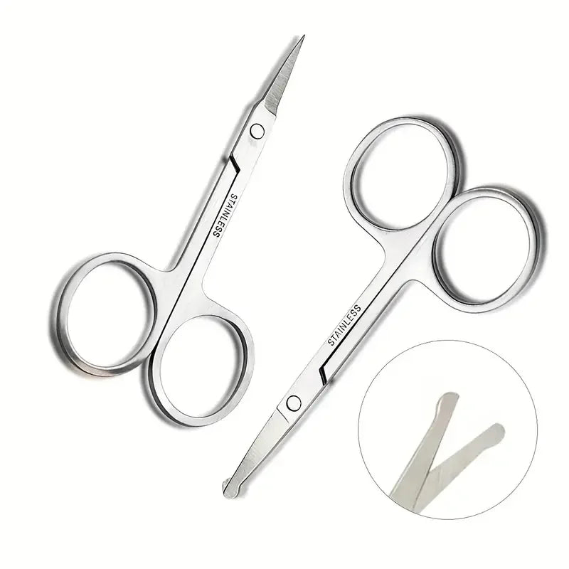 eyebrow scissors, beauty scissors eyelashes hair trimmer beauty scissors beard eyebrows eyelashes makeup tools - AMULET RING STORE
