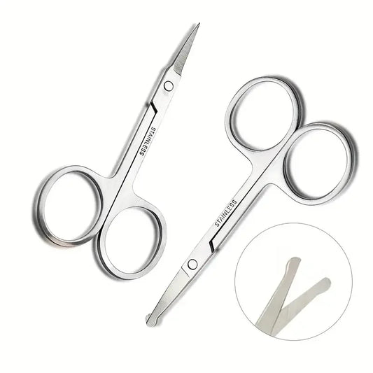 eyebrow scissors, beauty scissors eyelashes hair trimmer beauty scissors beard eyebrows eyelashes makeup tools - AMULET RING STORE