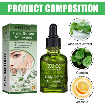 EELHOE 20ml Centella Asiatica Essence Moisturizing Serum Soothing Repairing Skin Hyaluronic Acid Nourishing Face Skin Care Drops