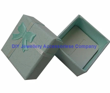 Fashion Ribbon Jewelry Box Multi Colors Ring Earrings Pendant 4x4x3cm Display Packaging Gift - AMULET RING STORE