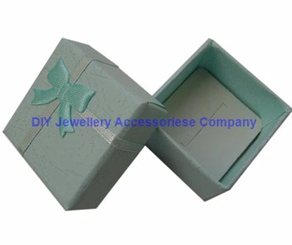 Fashion Ribbon Jewelry Box Multi Colors Ring Earrings Pendant 4x4x3cm Display Packaging Gift - AMULET RING STORE