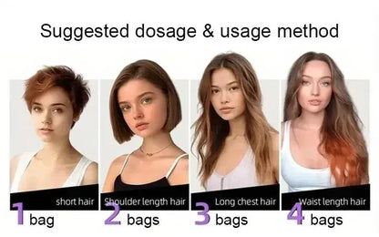 500ml Natural Herbal Hair Dye Shampoo 3 in 1 Change Hair Color Gray Hair to Dark Brown Black Deep Nourishing Fashion Hair Care - AMULET RING STORE