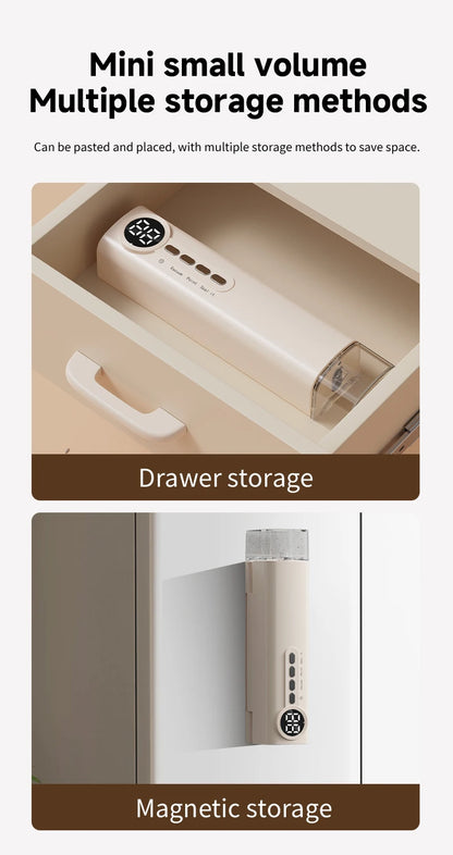 RS-F183H Mini Wireless Food Vacuum Sealing Machine, Digital Multifunctional Charging Magnetic Heat Absorption Sealing Machine. - AMULET RING STORE