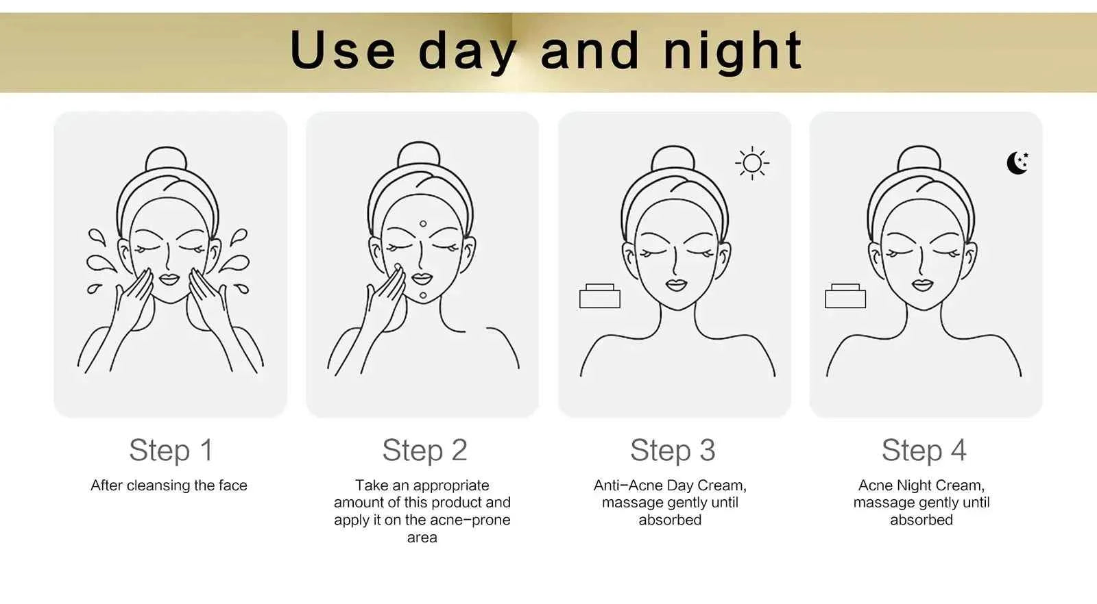 AILKE Whitening Face Cream, Antioxidant, Reduce Dark Spots, Inhibit Melanin, Anti-aging, With Collagen, Niacinamide, Glutathione