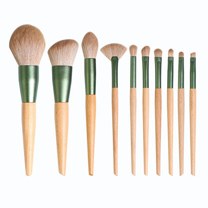 Qingluo, Professional Makeup Brushes, 10-Piece Set, Home Makeup Tools, Makeup Kit, Flawless Finish, Makeup Artist Tools, Makeup - AMULET RING STORE