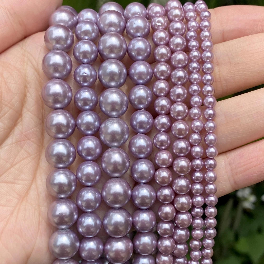 45 Styles Natural Stone Beads Amethyst Purple Jades Agate Crystal Glass Beads Jewelry Making Findings DIY Bracelet Accessories - AMULET RING STORE