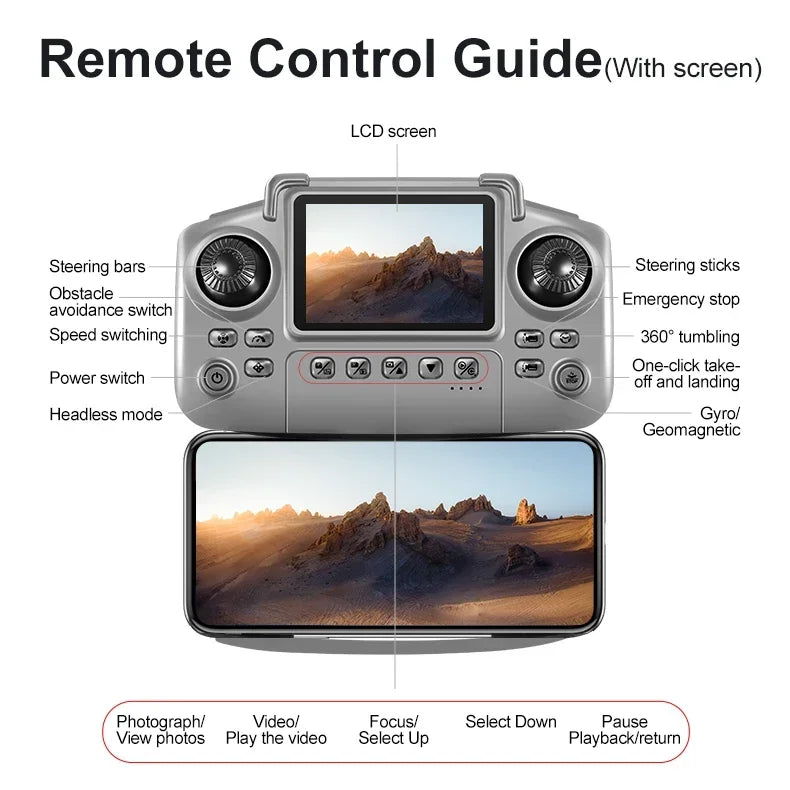 Lenovo D18 Drone 8K Aerial HD Dual Camera Photography Intelligent Obstacle Avoidance Brushless Motor 5G WIFI GPS Return VR Drone