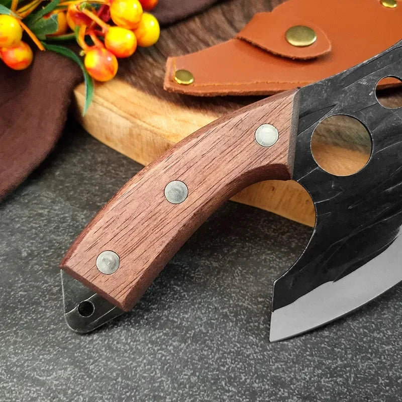 2024new Outdoor Pick Bones Dedicated Knife Hand-Forged Meat Cutting Knife Slaughter Professional Meat Selling Knife - AMULET RING STORE