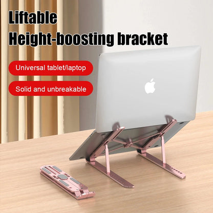 Aluminum Alloy Laptop Holder Stand Adjustable Foldable Portable for Notebook Computer Bracket Lifting Cooling Holder Non-slip - AMULET RING STORE