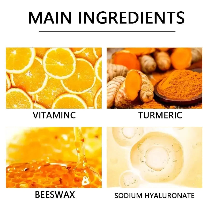 Vitamin c and turmeric hand wax mask for hands and feet, smoothing skin, gently cleansing hand mask, illuminating hand skin - AMULET RING STORE