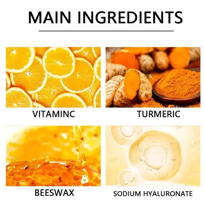 Vitamin c and turmeric hand wax mask for hands and feet, smoothing skin, gently cleansing hand mask, illuminating hand skin - AMULET RING STORE