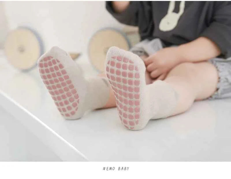 3 Pairs Winter Warm Newborn Baby Girls And Boys Anti-Slip Socks Toddler Cute Cartoon Floor Wearing Accessories - AMULET RING STORE