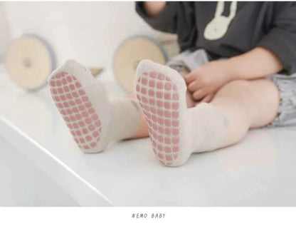 3 Pairs Winter Warm Newborn Baby Girls And Boys Anti-Slip Socks Toddler Cute Cartoon Floor Wearing Accessories - AMULET RING STORE