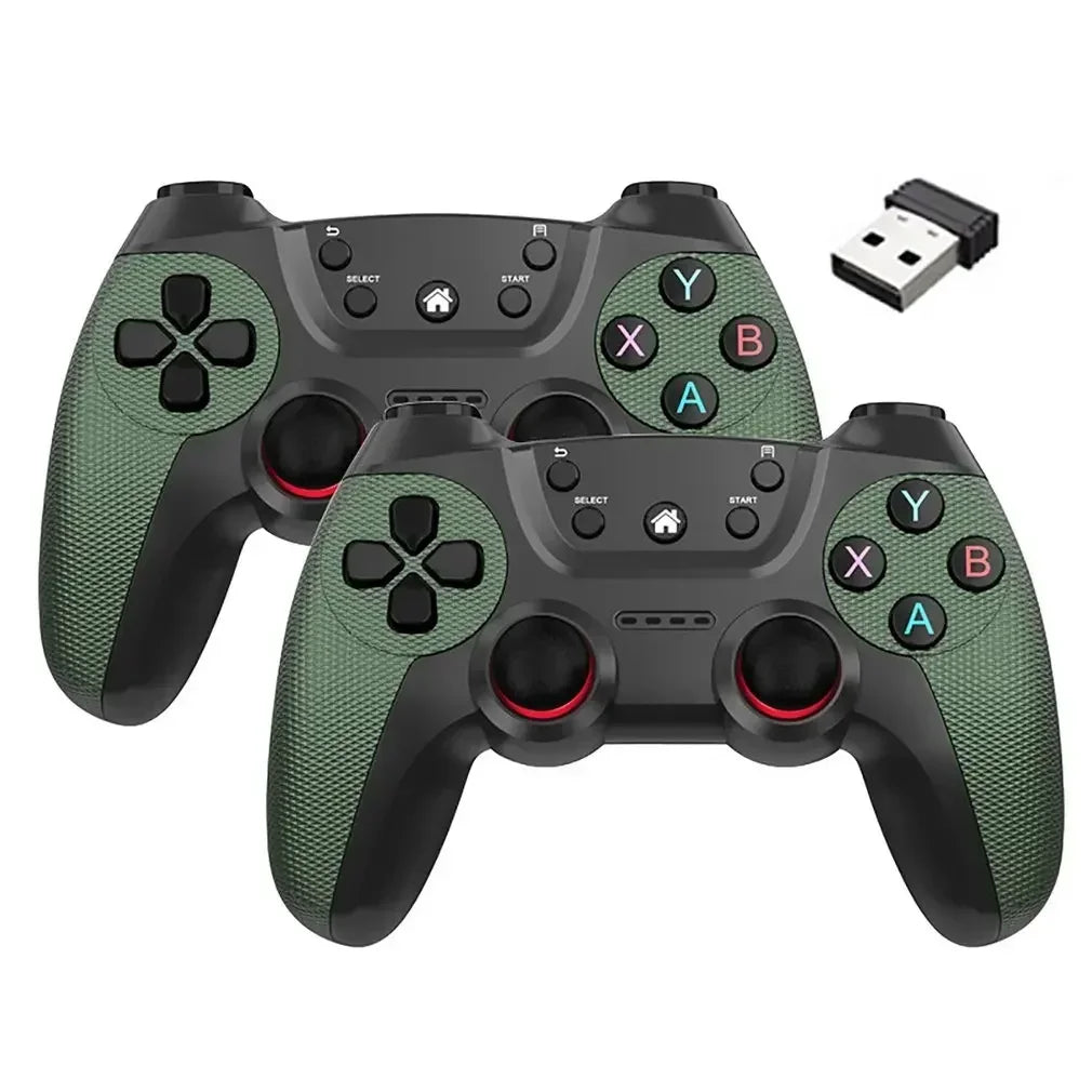 2Pcs Wireless Controller For PC Wireless Game Controller Hand Joystick For Television Computer Androids PC 2.4G Gamepad Remote - AMULET RING STORE