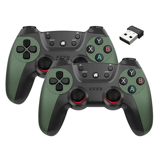 2Pcs Wireless Controller For PC Wireless Game Controller Hand Joystick For Television Computer Androids PC 2.4G Gamepad Remote - AMULET RING STORE