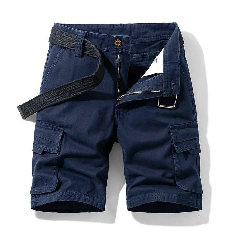 Summer Man Cotton Cargo Shorts Mens Jogger Sport Casual Shorts Male Multi Pocket Streetwear Outdoor Fashion Shorts Pants Trouser