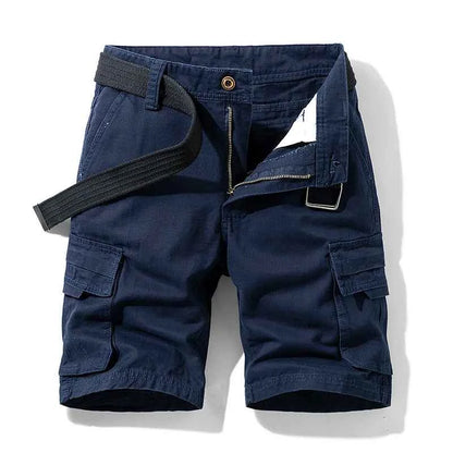 Summer Man Cotton Cargo Shorts Mens Jogger Sport Casual Shorts Male Multi Pocket Streetwear Outdoor Fashion Shorts Pants Trouser