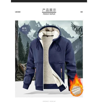 New Autumn and Winter Warm Jacket for Men, Thickened Lamb Wool, High-quality, Comfortable, Casual and Fashionable Jacket for Men