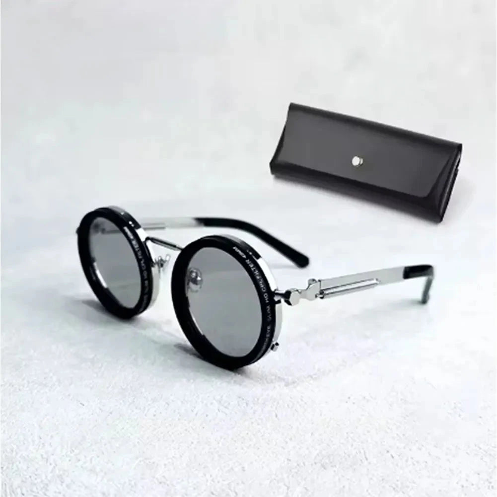 Adjustable 1-9 Sunglasses with ND Filter Lenses Fishing Rounded Polarized Glasses Polarized Sunglasses for Men Driving Fishing